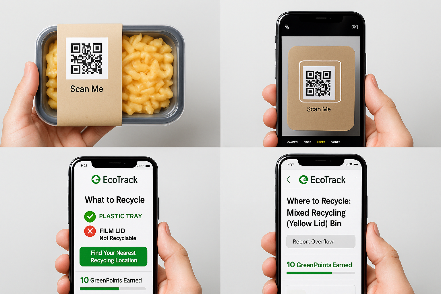 Scanning EcoTrack QR example
